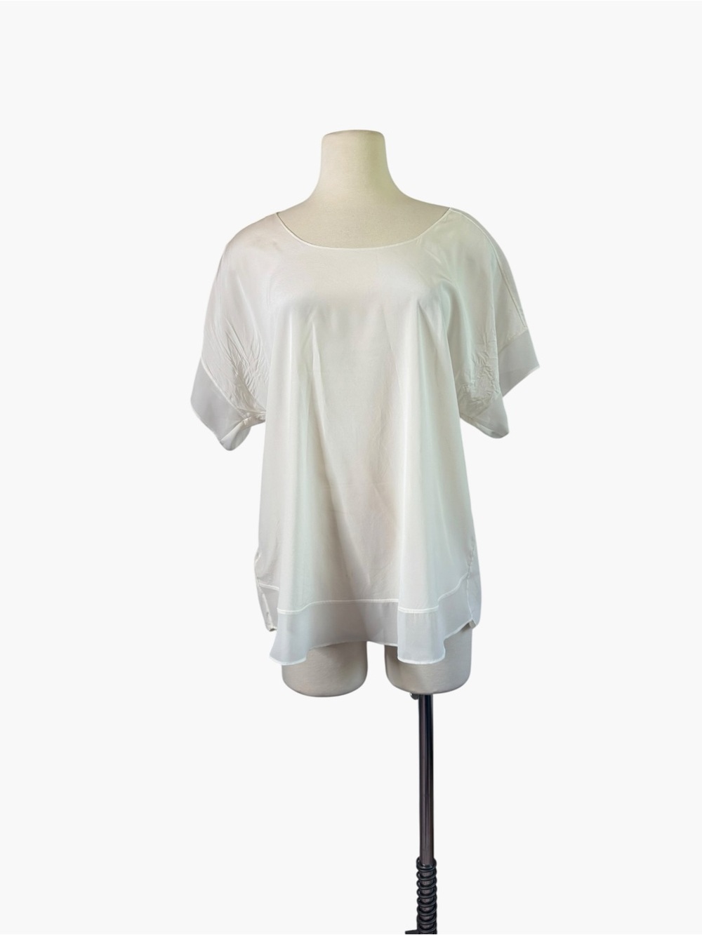 Ann Taylor silk cream blouse
